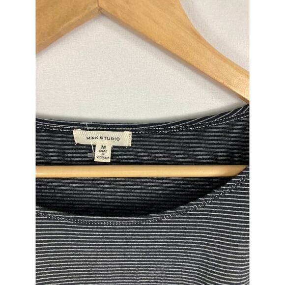 Max Studio Striped Top Size Medium - Picture 3 of 5